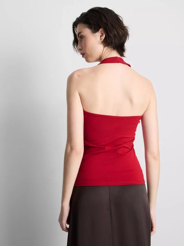 Cotton rich halter top Cotton rich halter top