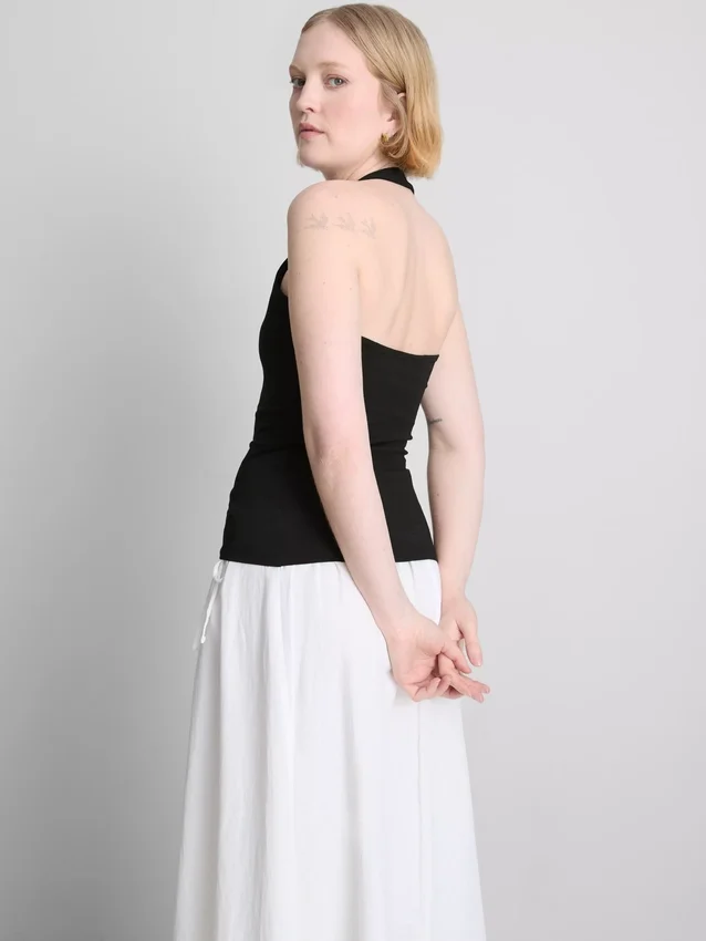 Cotton rich halter top Cotton rich halter top