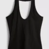 Cotton rich halter top Cotton rich halter top