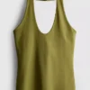 Cotton rich halter top Cotton rich halter top