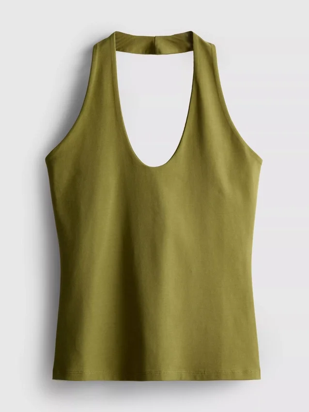 Cotton rich halter top Cotton rich halter top