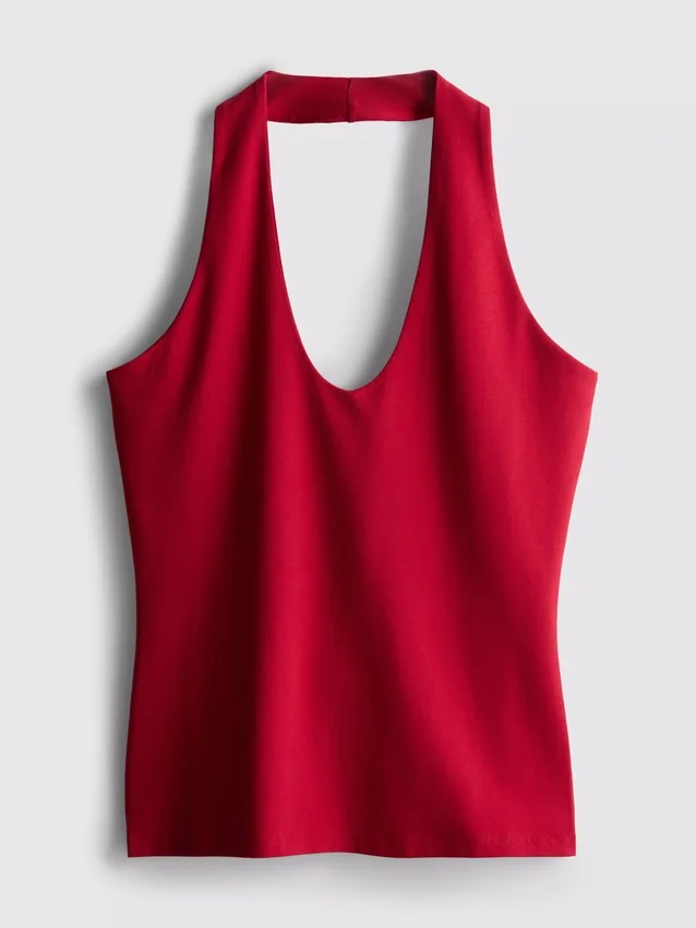 Cotton rich halter top Cotton rich halter top