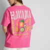 Cotton rich oversized graphic havana tee Cotton rich oversized graphic havana tee