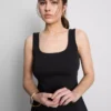 Cotton-rich ponte mini dress Cotton-rich ponte mini dress