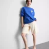 Cotton-rich relaxed lemon sweatshirt Cotton-rich relaxed lemon sweatshirt