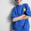 Cotton-rich relaxed lemon sweatshirt Cotton-rich relaxed lemon sweatshirt