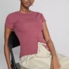 Cotton-rich ribbed button-through top Cotton-rich ribbed button-through top