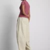 Cotton-rich ribbed button-through top Cotton-rich ribbed button-through top