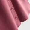Cotton-rich ribbed button-through top Cotton-rich ribbed button-through top