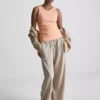 Cotton-rich ribbed racerback tank Cotton-rich ribbed racerback tank