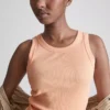 Cotton-rich ribbed racerback tank Cotton-rich ribbed racerback tank