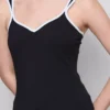 Cotton-rich sweetheart tank top
