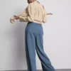 Cotton-rich wide-leg pleated joggers Cotton-rich wide-leg pleated joggers