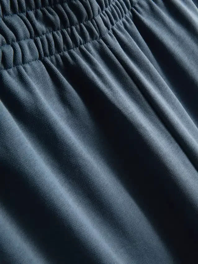 Cotton-rich wide-leg pleated joggers Cotton-rich wide-leg pleated joggers
