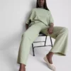 Cotton rich wide leg sweatpants