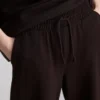 Cotton rich wide leg sweatpants