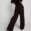 Cotton rich wide leg sweatpants