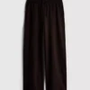 Cotton rich wide leg sweatpants