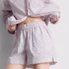 Cotton room service striped pajama shorts Cotton room service striped pajama shorts