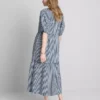Cotton seersucker midi smock dress Cotton seersucker midi smock dress