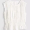 Cotton shirred tank top Cotton shirred tank top
