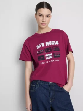 Cotton short sleeve graphic tee