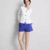 Cotton split hem lounge shorts Cotton split hem lounge shorts