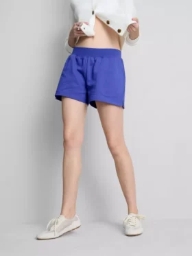 Cotton split hem lounge shorts Cotton split hem lounge shorts