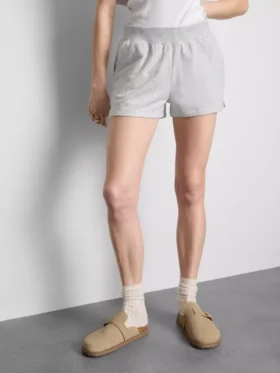 Cotton split hem lounge shorts Cotton split hem lounge shorts