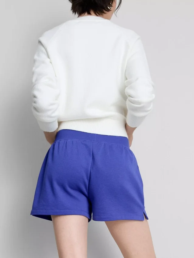 Cotton split hem lounge shorts Cotton split hem lounge shorts