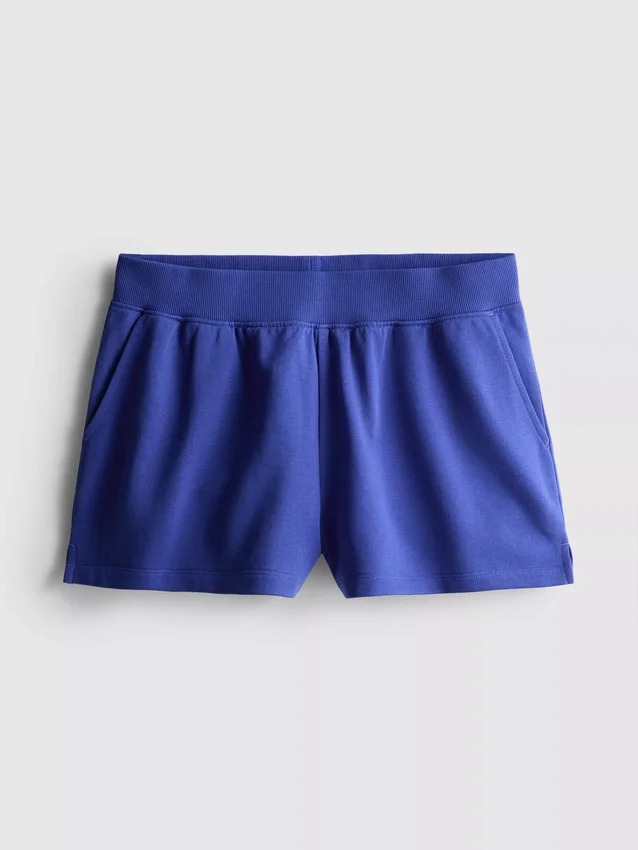 Cotton split hem lounge shorts Cotton split hem lounge shorts