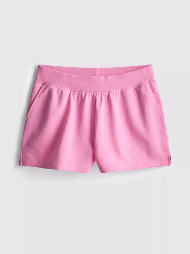 Cotton split hem lounge shorts Cotton split hem lounge shorts