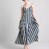 Cotton strappy corset midi dress Cotton strappy corset midi dress