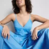 Cotton strappy corset midi dress Cotton strappy corset midi dress
