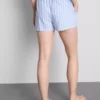 Cotton striped oxford pajama shorts Cotton striped oxford pajama shorts
