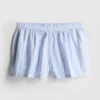 Cotton striped oxford pajama shorts Cotton striped oxford pajama shorts