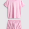 Cotton t-shirt shorty pajamas Cotton t-shirt shorty pajamas