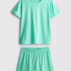 Cotton t-shirt shorty pajamas Cotton t-shirt shorty pajamas