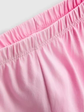 Cotton t-shirt shorty pajamas