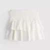Cotton tiered embroidered mini skirt Cotton tiered embroidered mini skirt