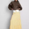 Cotton tiered maxi peasant skirt Cotton tiered maxi peasant skirt