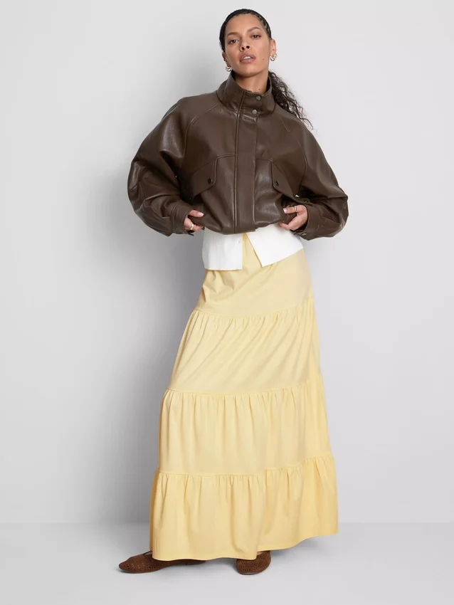 Cotton tiered maxi peasant skirt Cotton tiered maxi peasant skirt