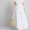 Cotton tiered maxi peasant skirt Cotton tiered maxi peasant skirt