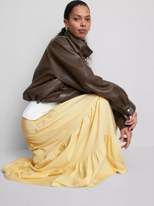 Cotton tiered maxi peasant skirt Cotton tiered maxi peasant skirt