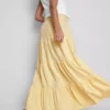 Cotton tiered maxi peasant skirt Cotton tiered maxi peasant skirt
