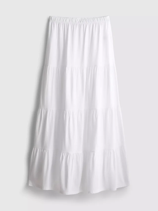 Cotton tiered maxi peasant skirt Cotton tiered maxi peasant skirt