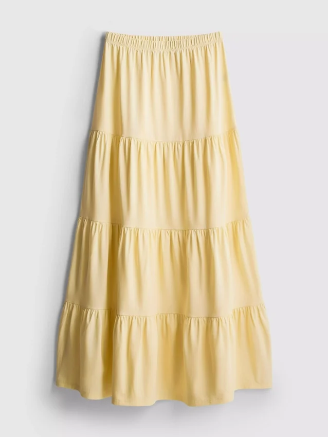 Cotton tiered maxi peasant skirt Cotton tiered maxi peasant skirt