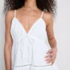 Cotton tiered v-neck mini dress Cotton tiered v-neck mini dress