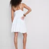 Cotton tiered v-neck mini dress Cotton tiered v-neck mini dress