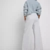 Cozy wide-leg cotton-blend joggers